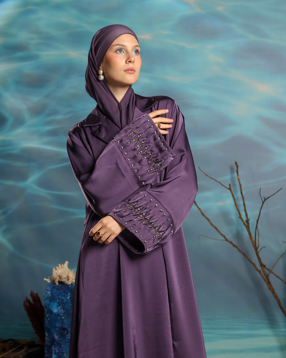 Akari Abaya | Elegant Purple