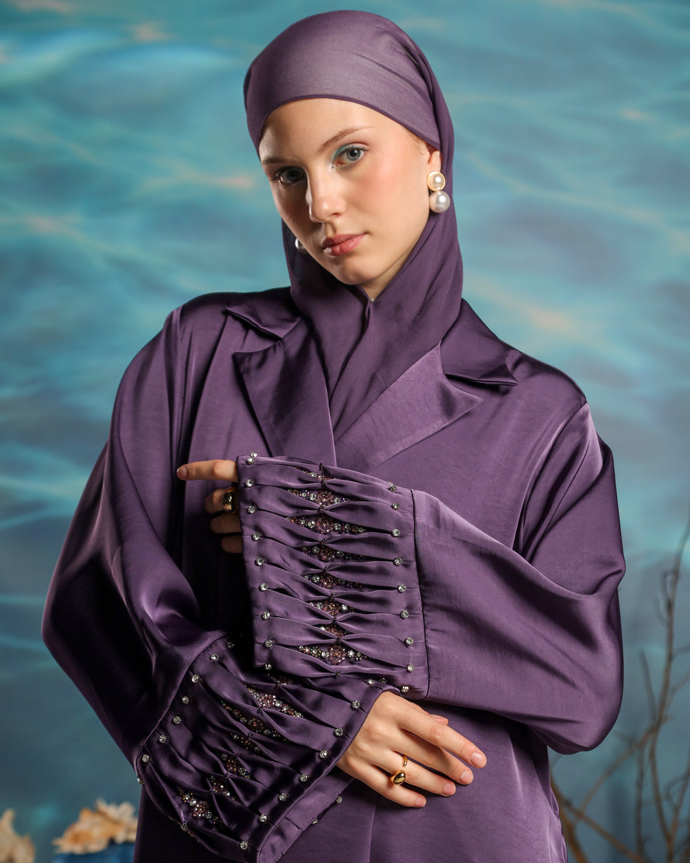 Akari Abaya | Elegant Purple