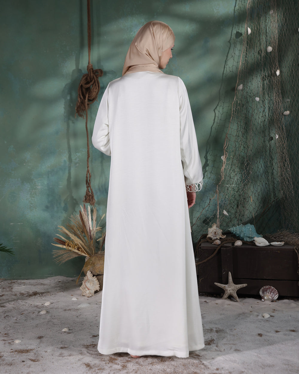 Rein Abaya | Elegant Ivory