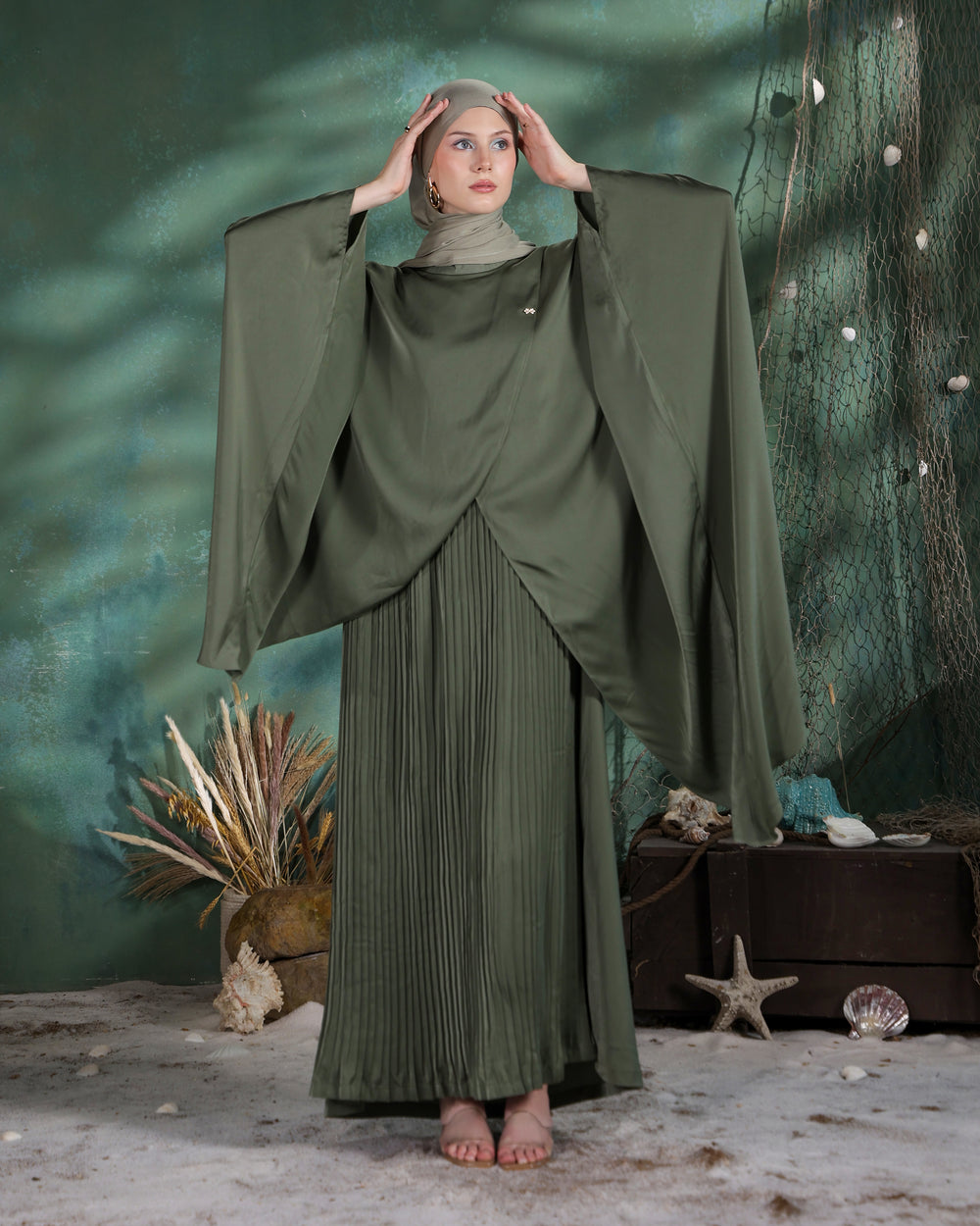 Kaze Kaftan | Sage Green