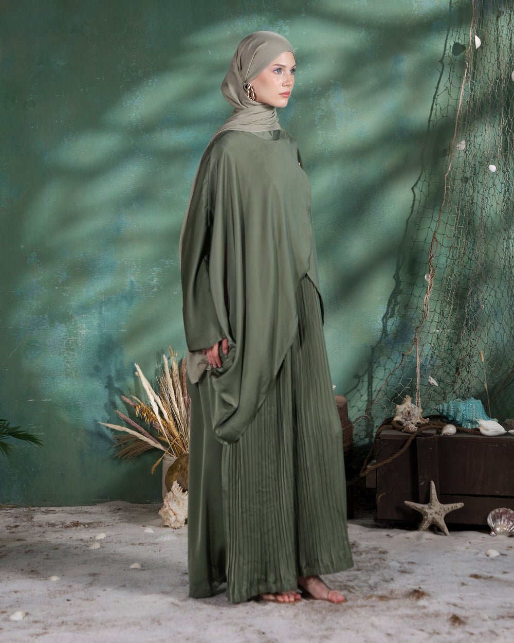 Kaze Kaftan | Sage Green