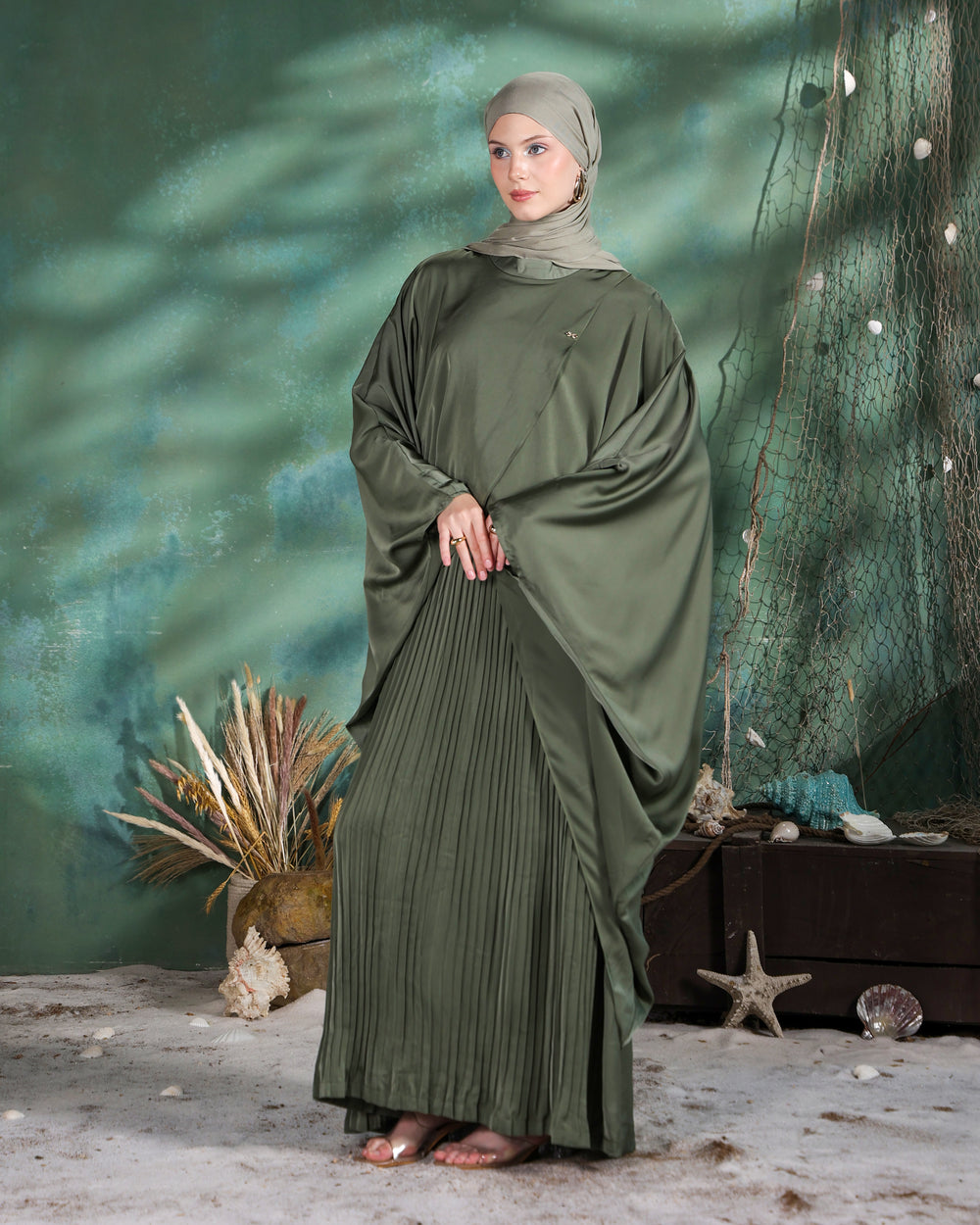 Kaze Kaftan | Sage Green