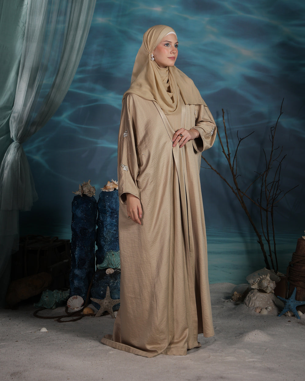 Alma Kaftan | Soft Sand Beige