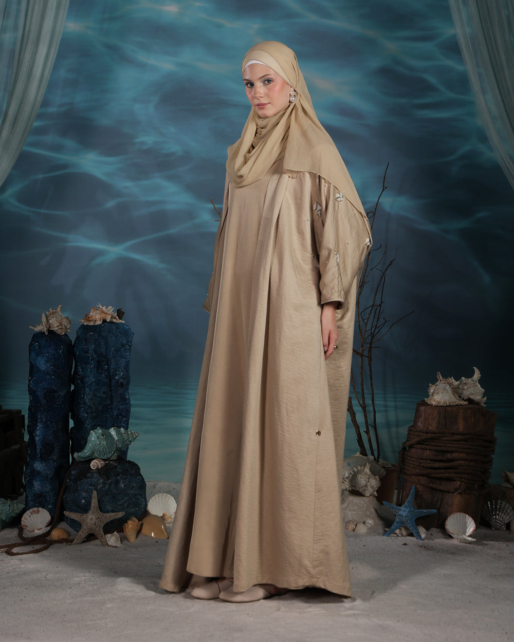Alma Kaftan | Soft Sand Beige
