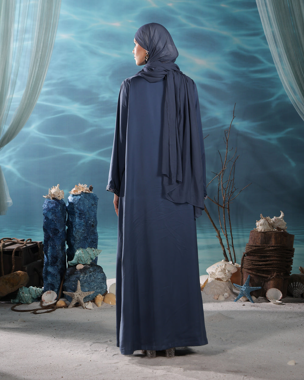 Azul Abaya | Dusky Blue
