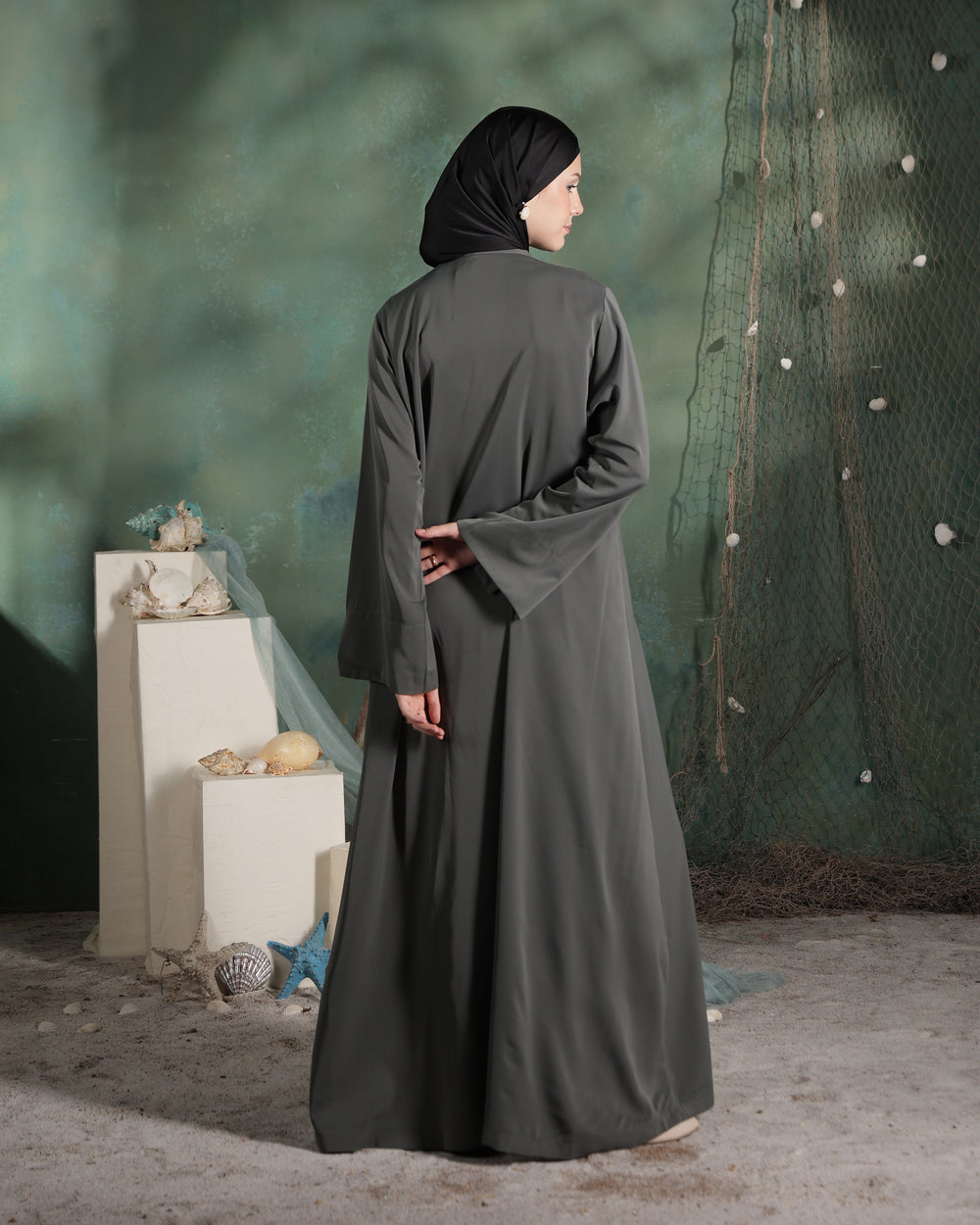 Estrella Abaya | Dark Sage Green