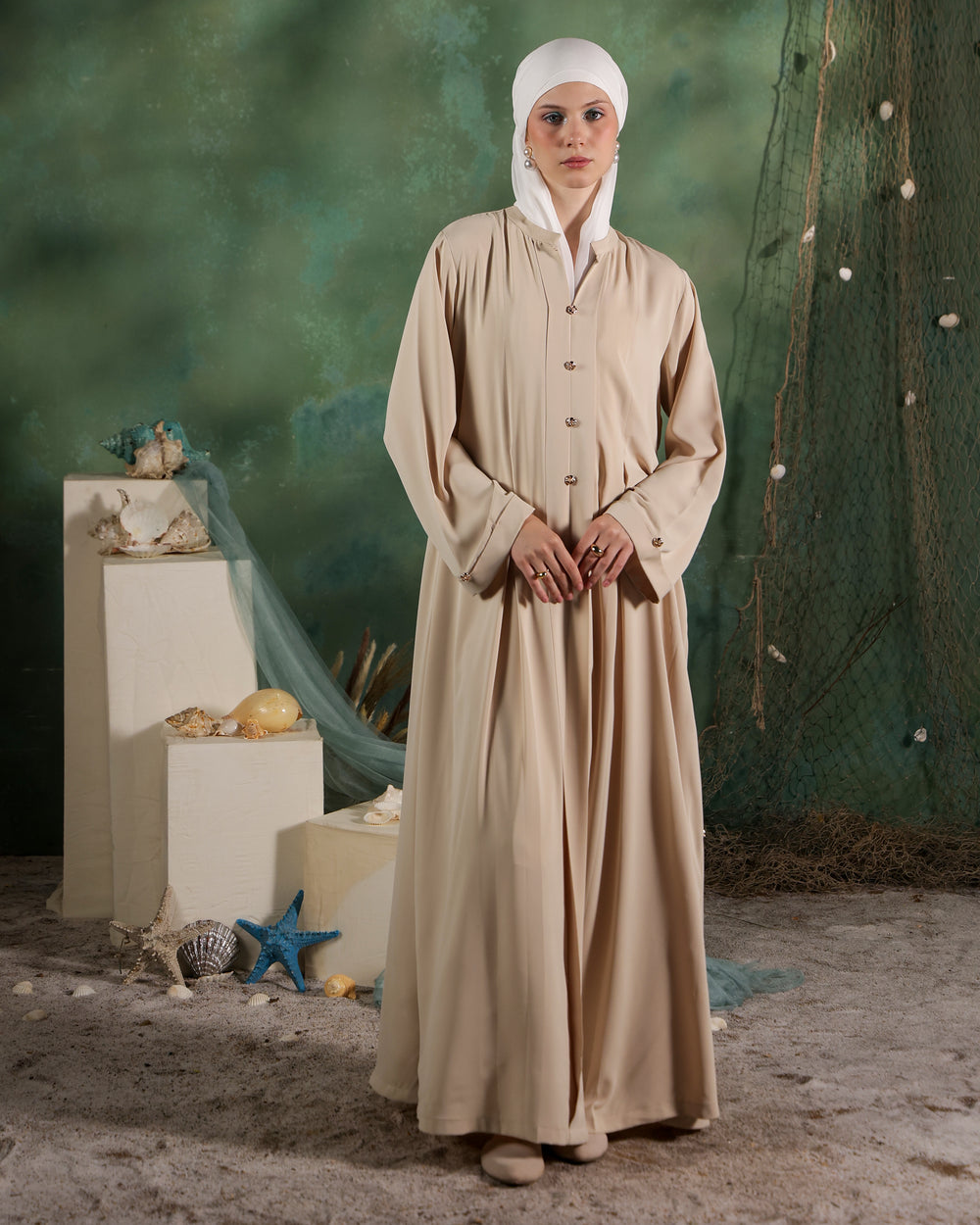 Solara Abaya | Light Beige