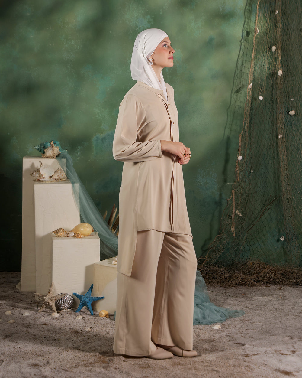 Asami Co-Ord Set | Light Beige