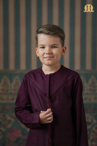 Emrati Kurta Set Maroon For Kids