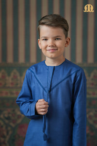 Emrati Kurta Set Blue For Boys