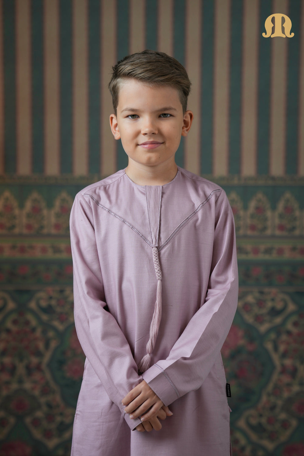 Emrati Kurta Set Pink For Boys