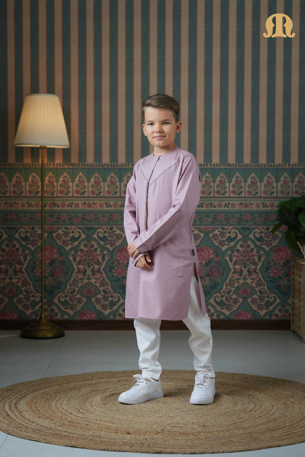Emrati Kurta Set Pink For Boys