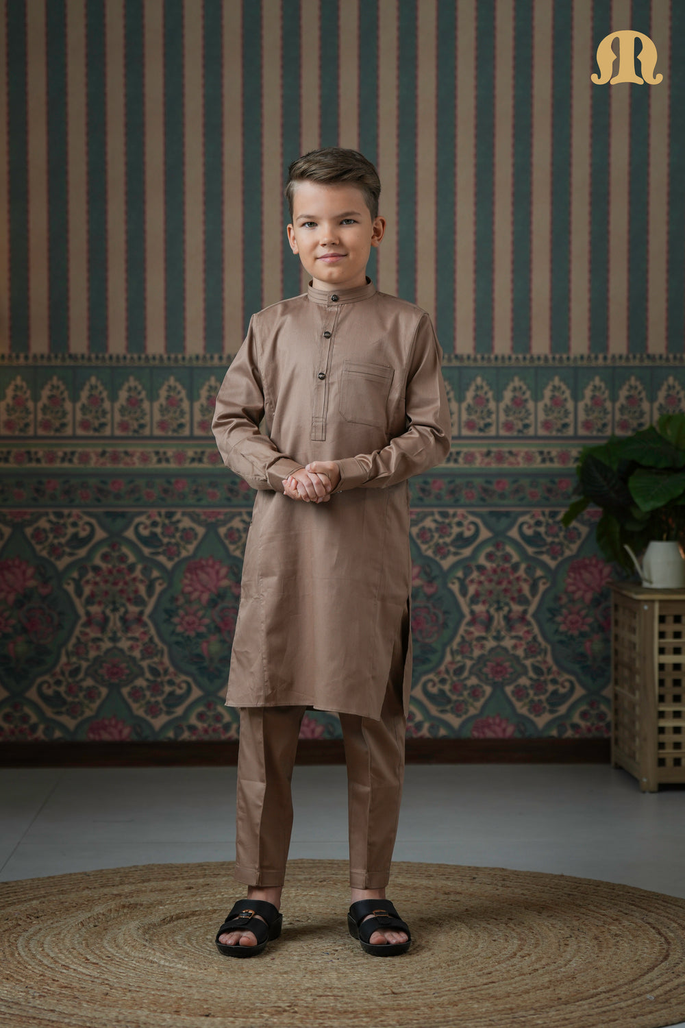 Terfi Kali Kurta Brown 2.0 For Boys