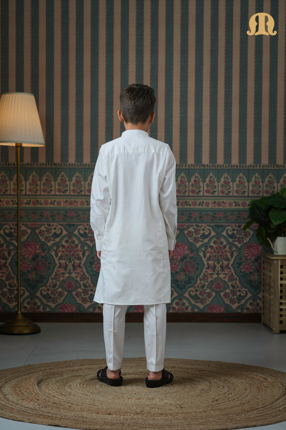 Terfi Kali Kurta White 2.0 For Boys