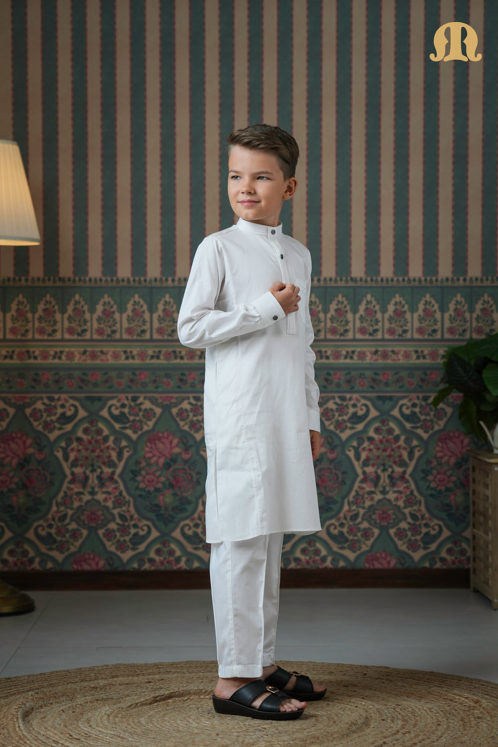 Terfi Kali Kurta White 2.0 For Boys
