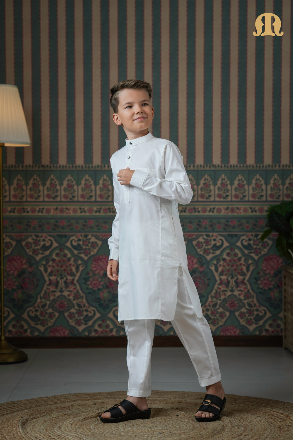 Terfi Kali Kurta White 2.0 For Boys