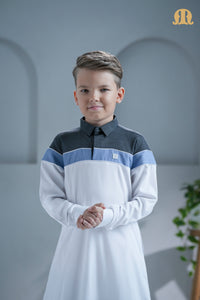 लड़कों के लिए बेलौमी सफेद थॉब