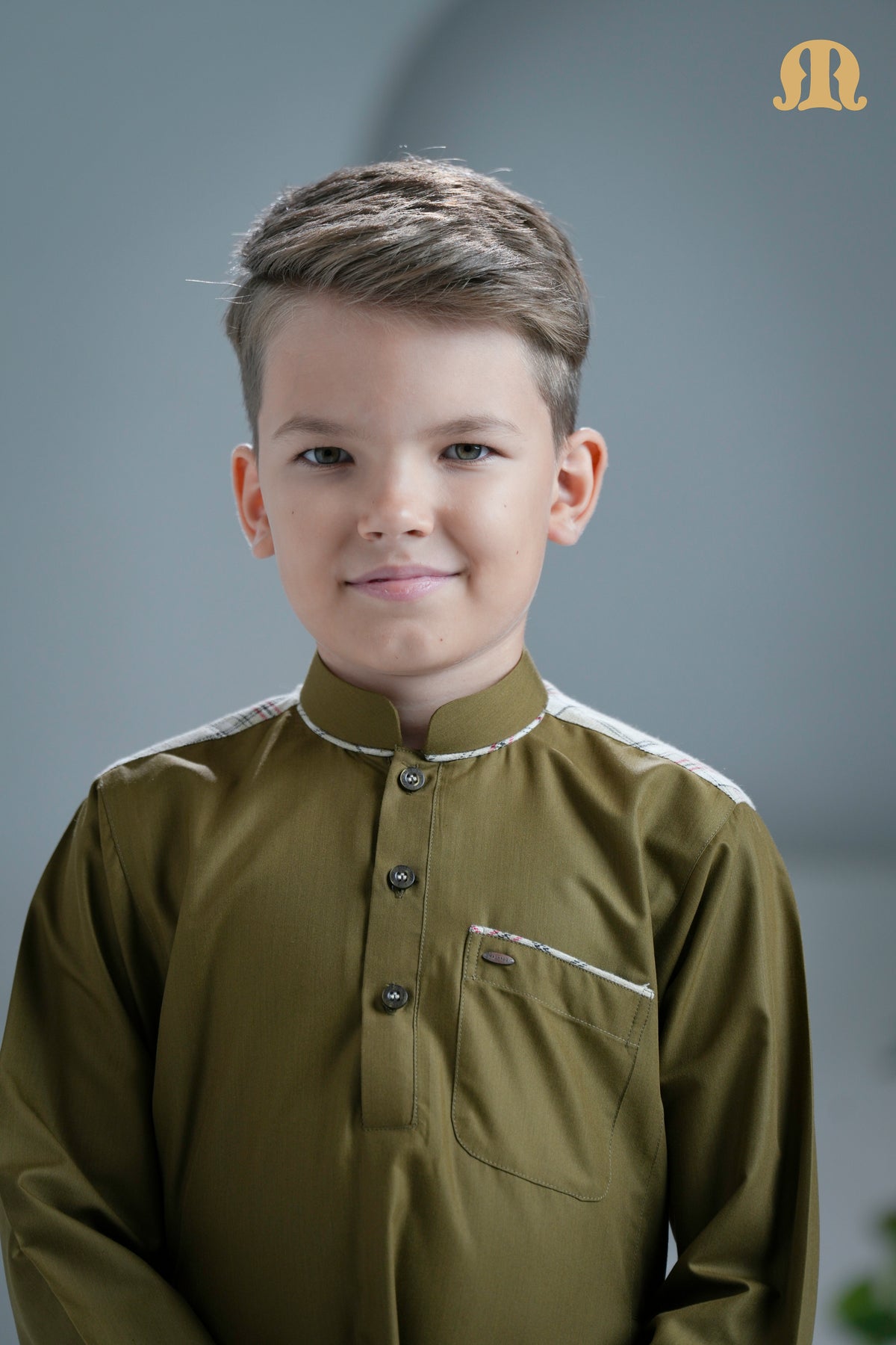 Tinmer Brown Thobe for Kids