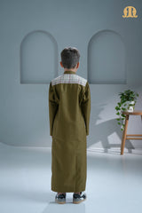 Tinmer Brown Thobe for Kids