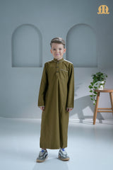 Tinmer Brown Thobe for Kids