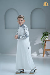 Ordu White camo Thobe for Kids