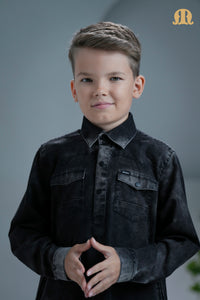 लड़कों के लिए ब्रिमस्टोन ब्लैक डेनिम थॉब