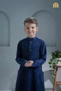 मेकोंग नेवी ब्लू डेनिम थॉब (लड़कों के लिए)