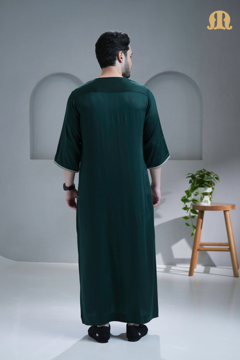 Nasser Green Moroccan Thobe For Men