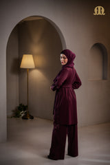 Kestane Co Ord Set Maroon