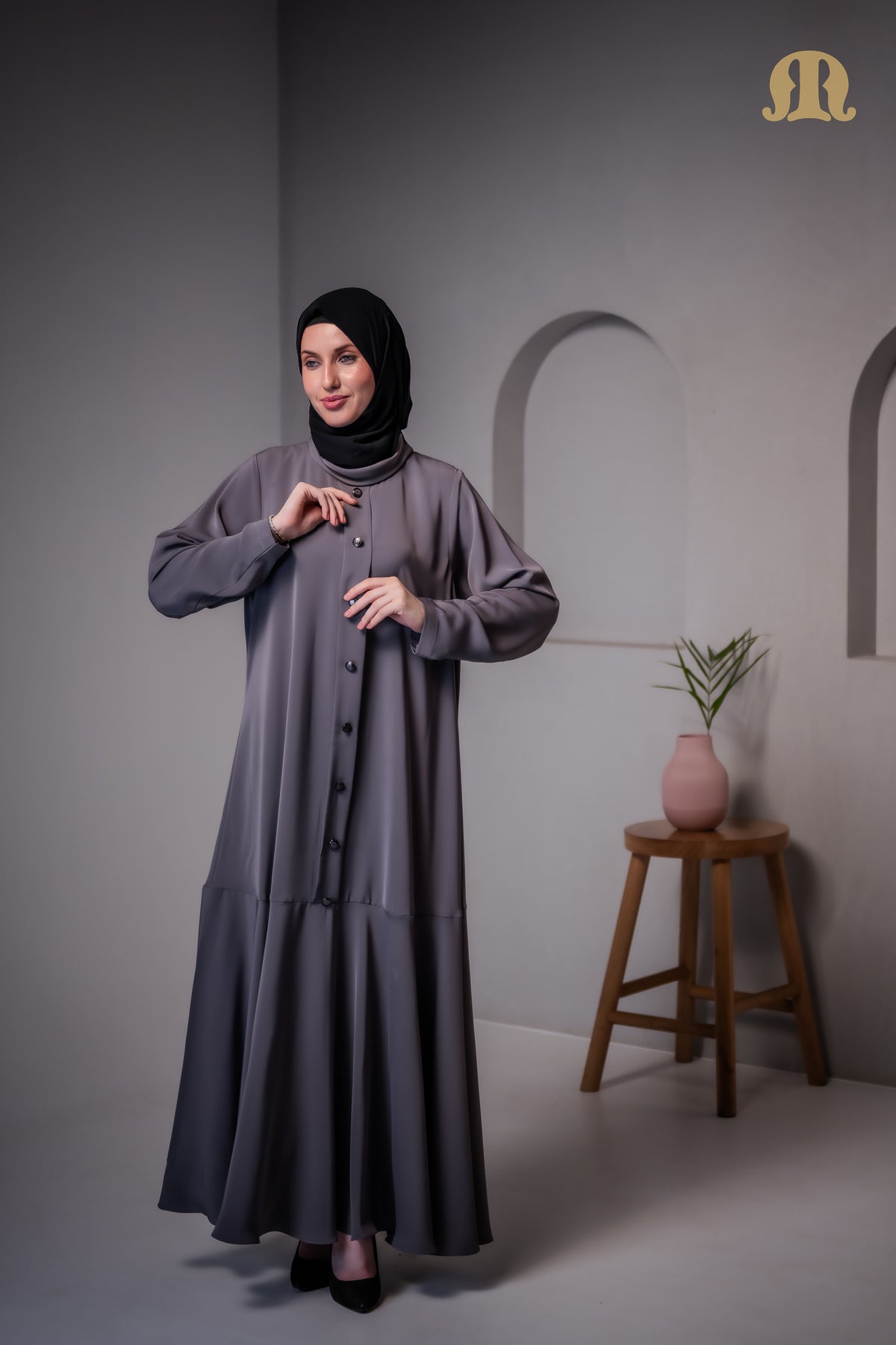 Balikci Abaya Grey