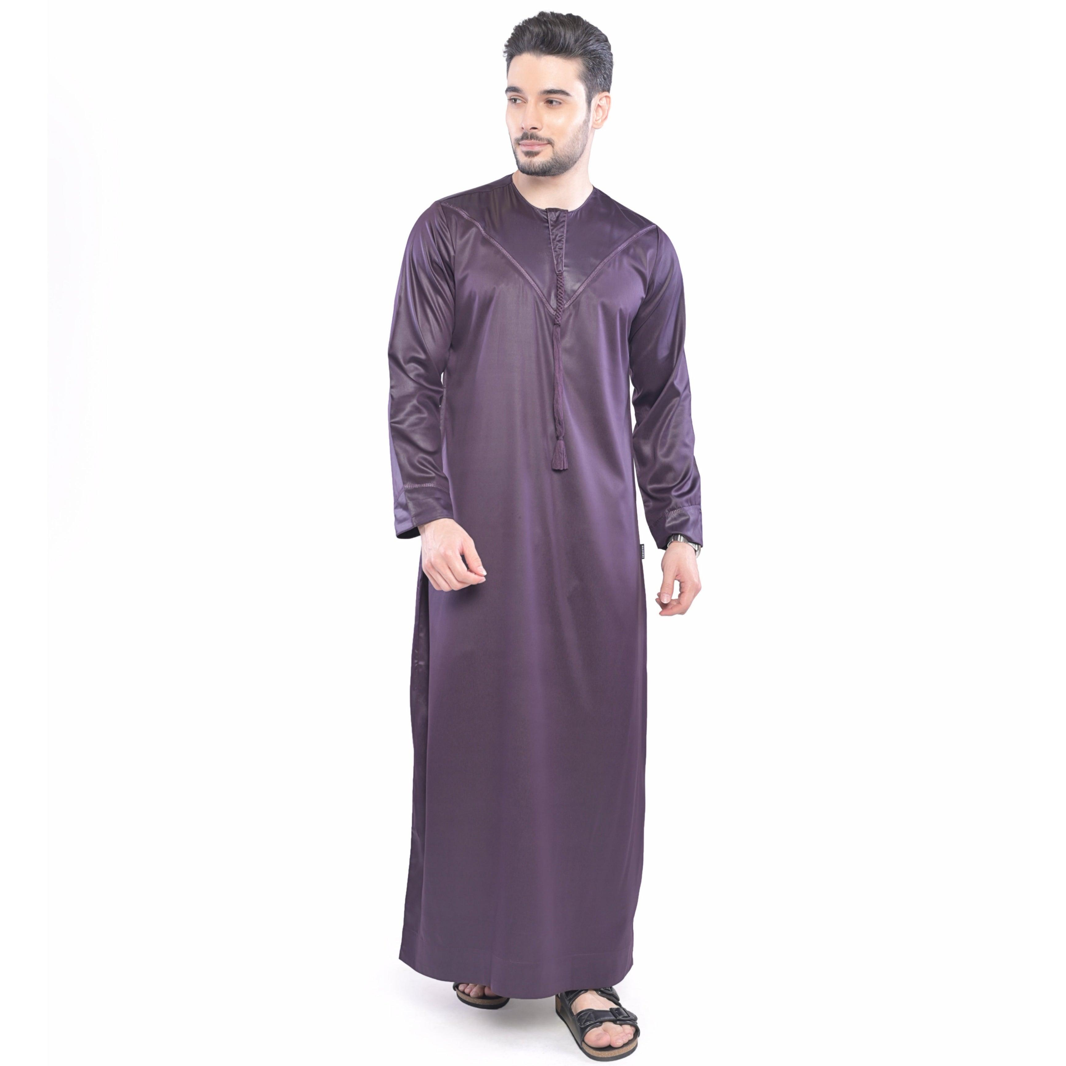 Boufal Emirati Purple Thobe Men - Mashroo