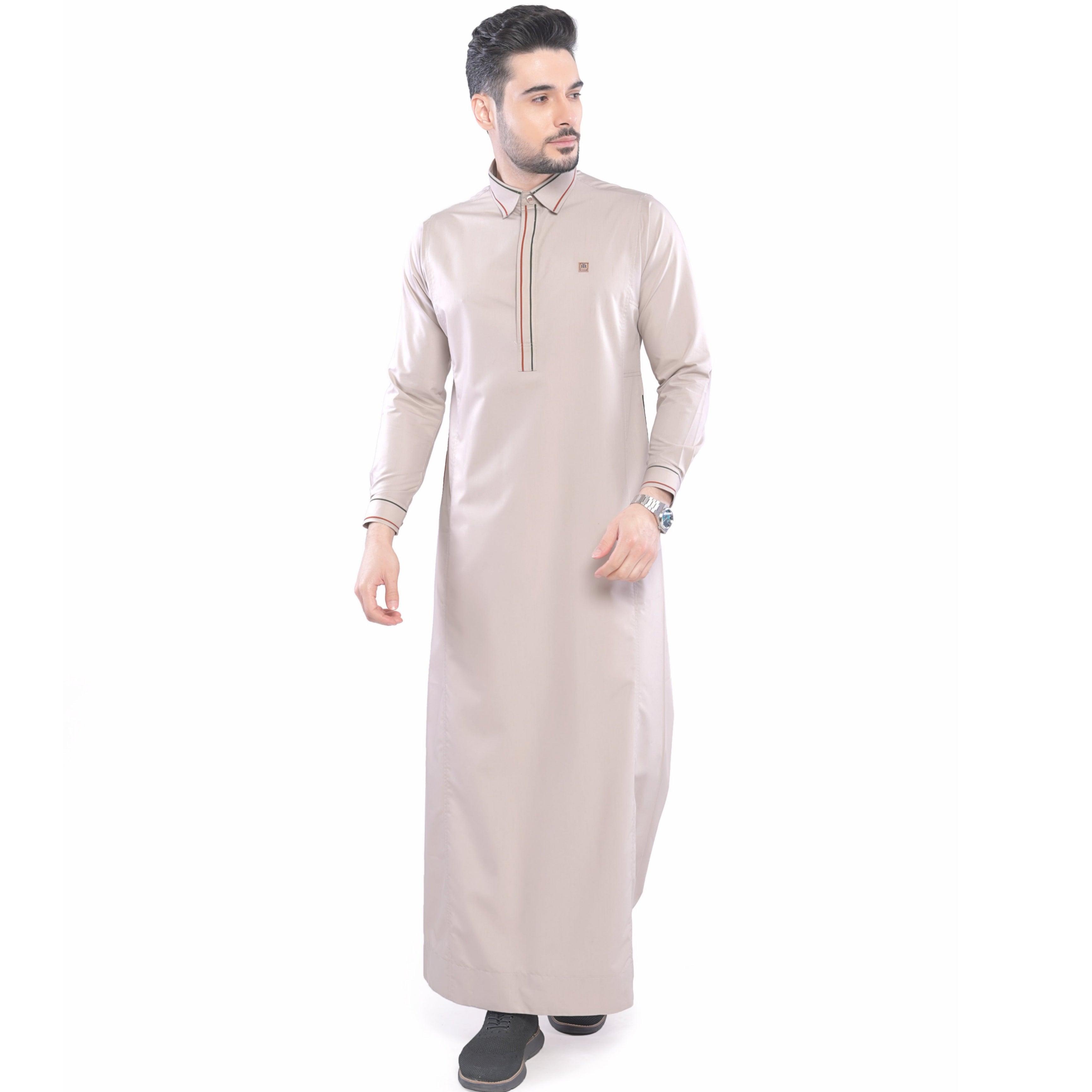 Sinoni Light Pink Thobe Men - Mashroo