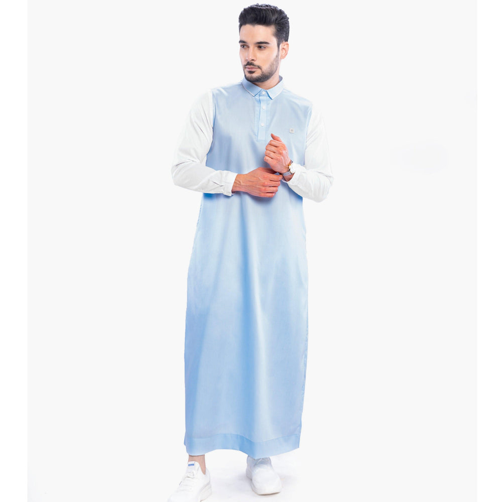 Klug Sky Blue Thobe Men - Mashroo