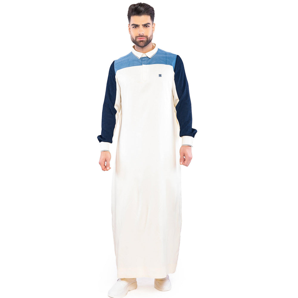 Morbido Cream Thobe Men - Mashroo