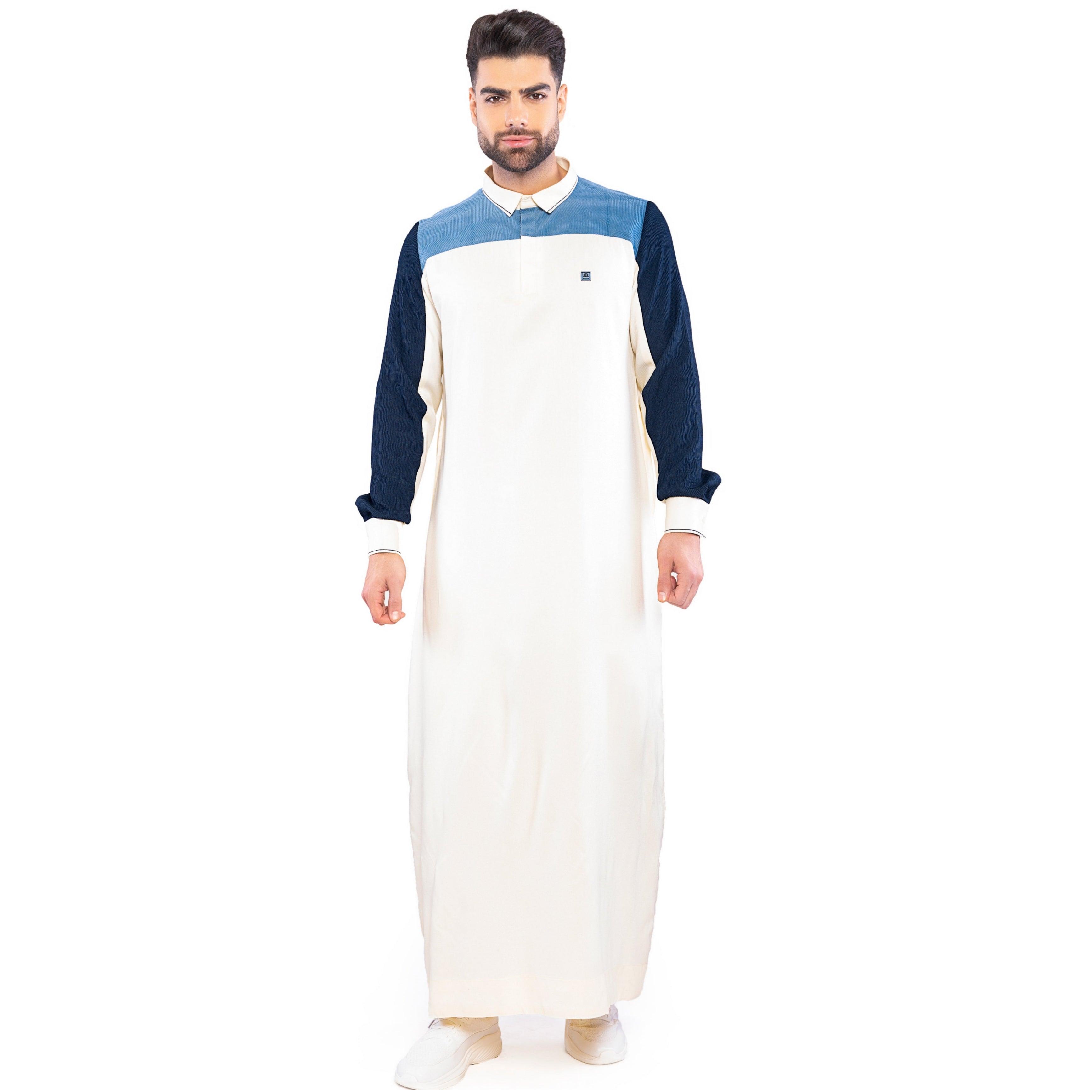 Morbido Cream Thobe Men - Mashroo