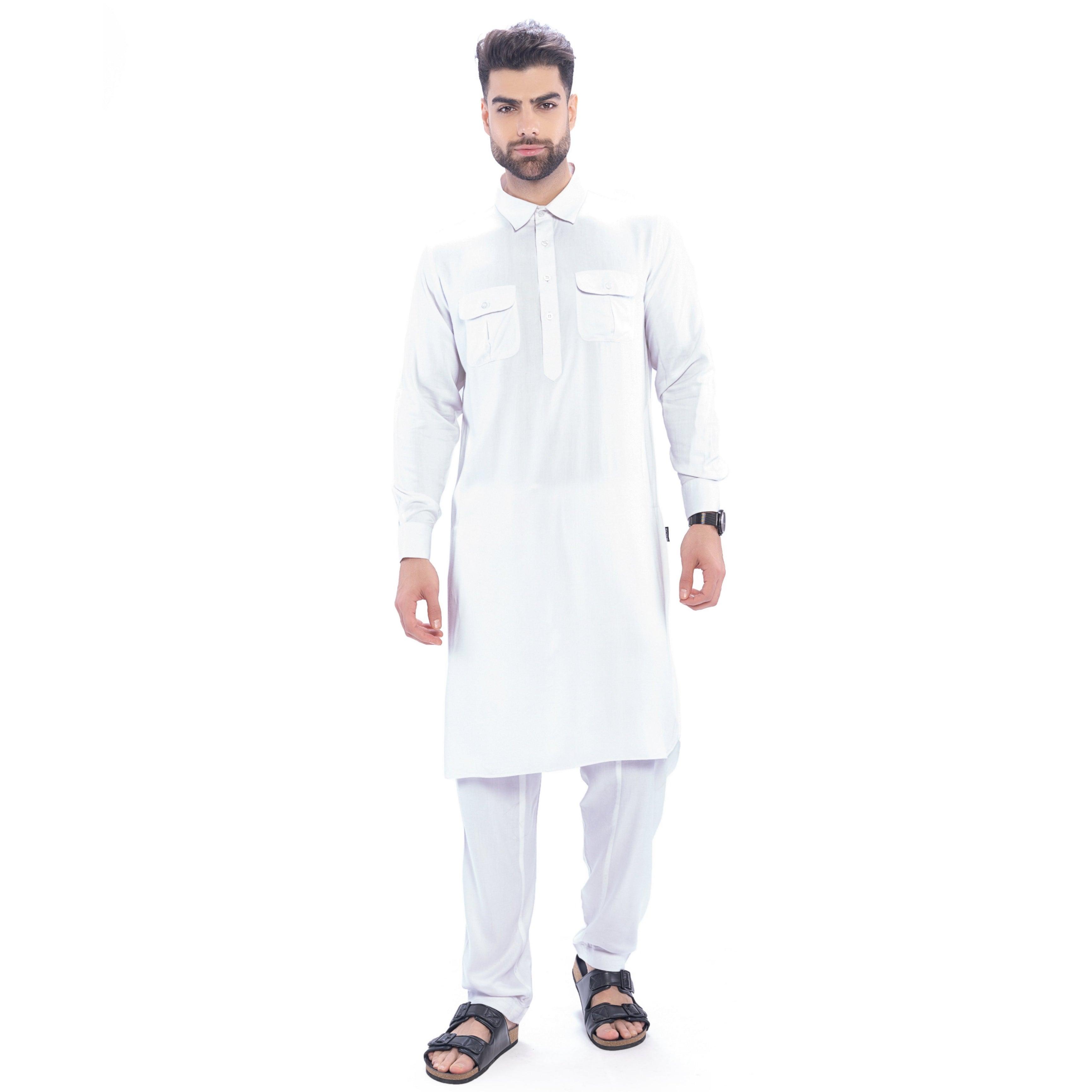 Oday Pathani Set White Men - Mashroo