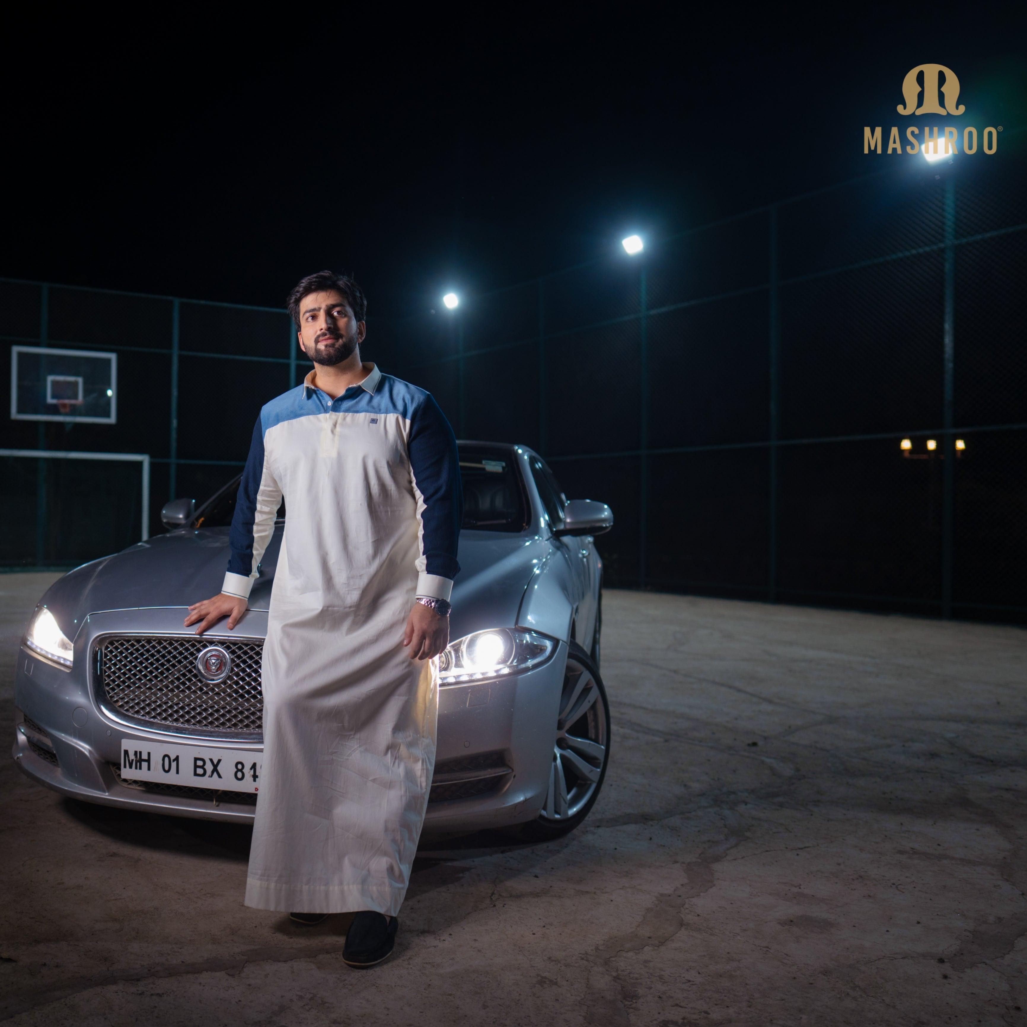 Morbido Cream Thobe Men - Mashroo