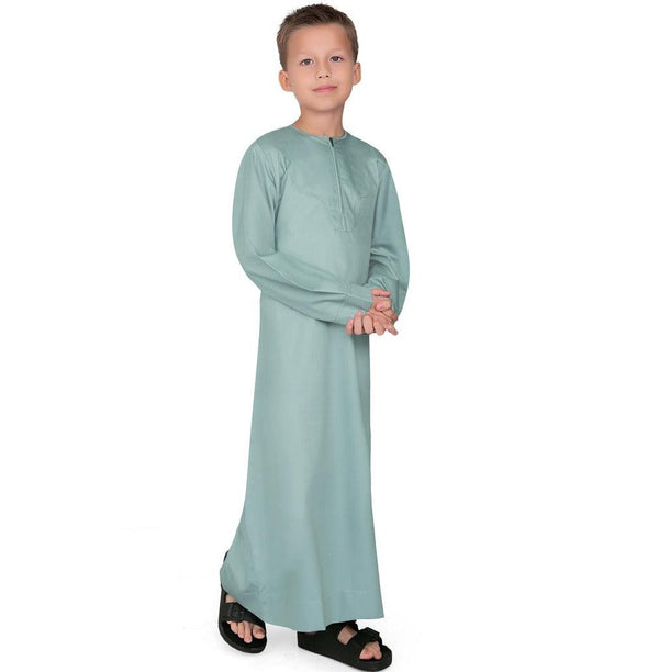 Kurvig Omani Green Boys Thobe