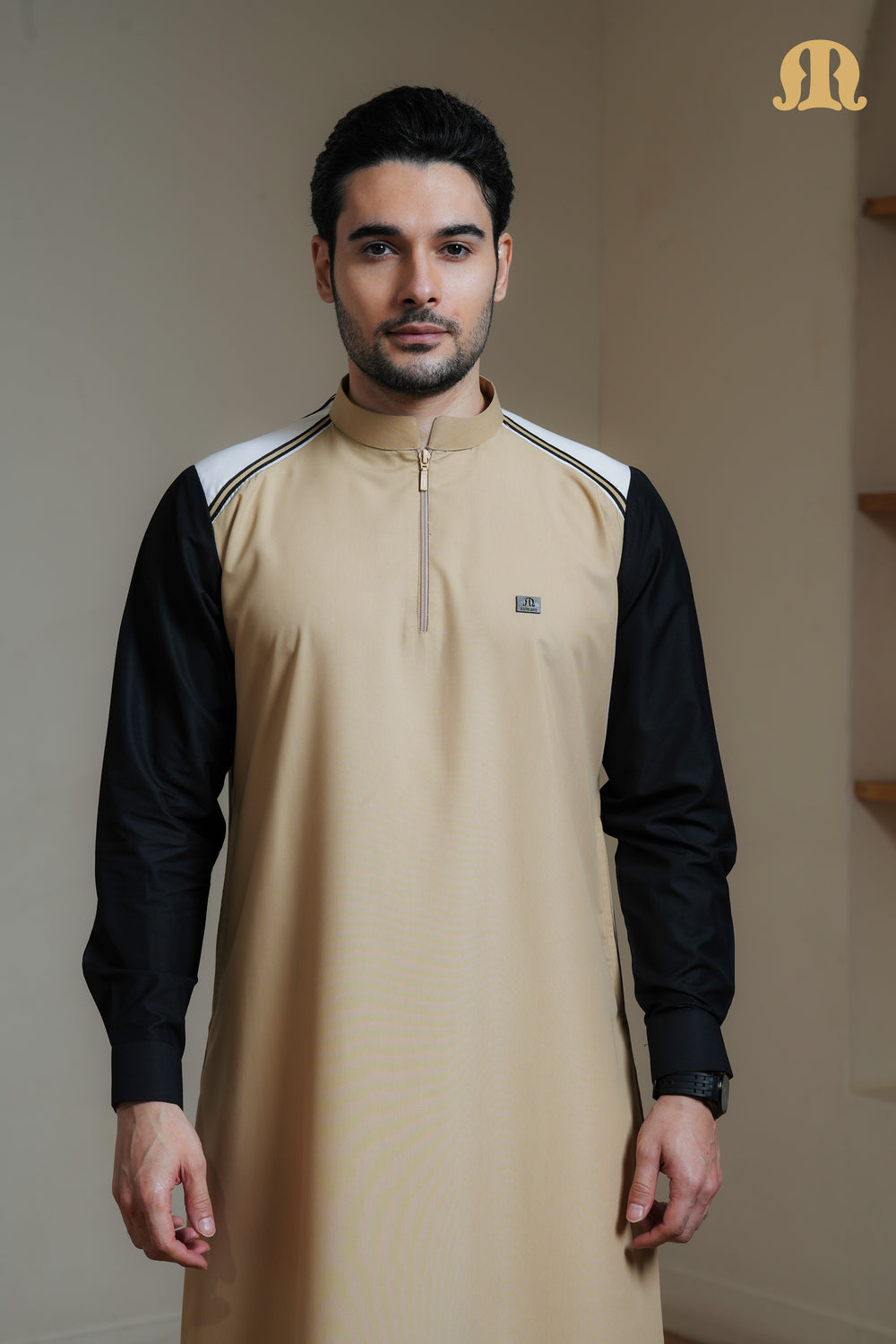 Beige Litos Thobe Men