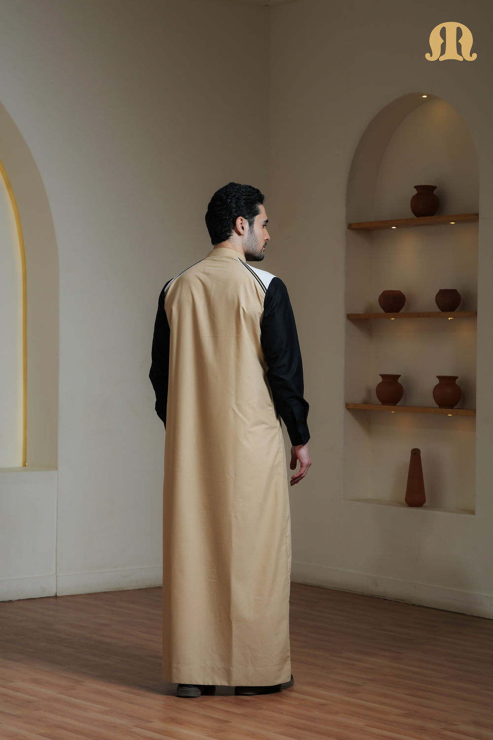 Beige Litos Thobe Men