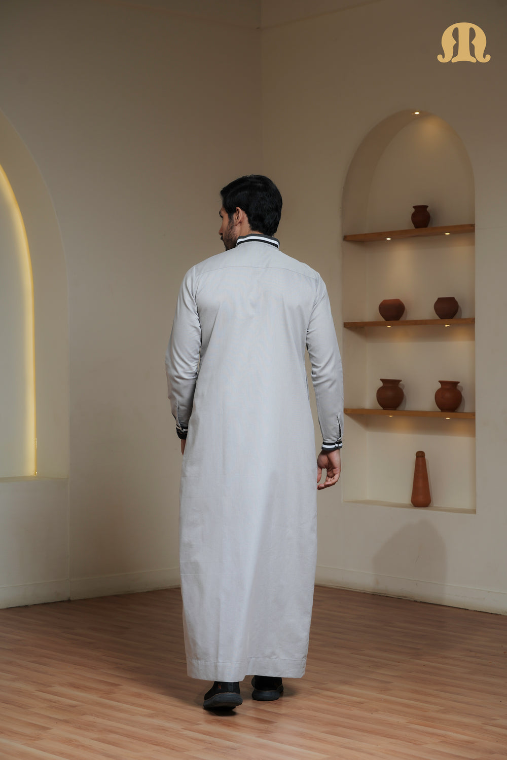 Grey Wenig Thobe Mens