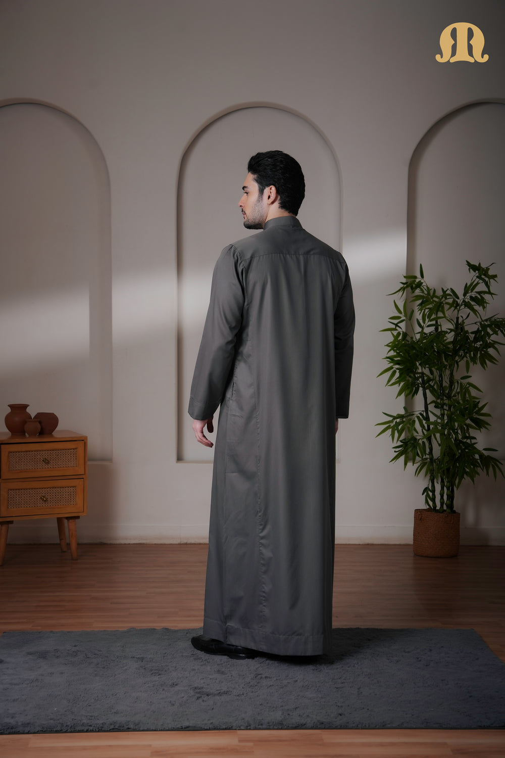 Kurvig Saudi 2.0 Grey Thobe Mens