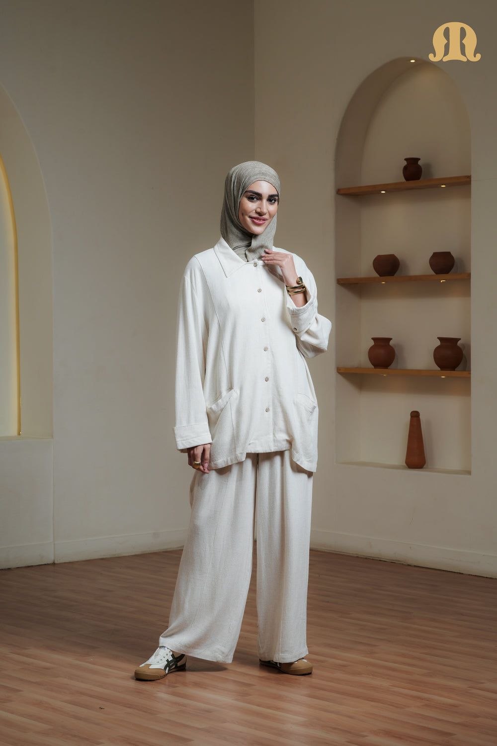 Ereganto Co-ord Set Beige