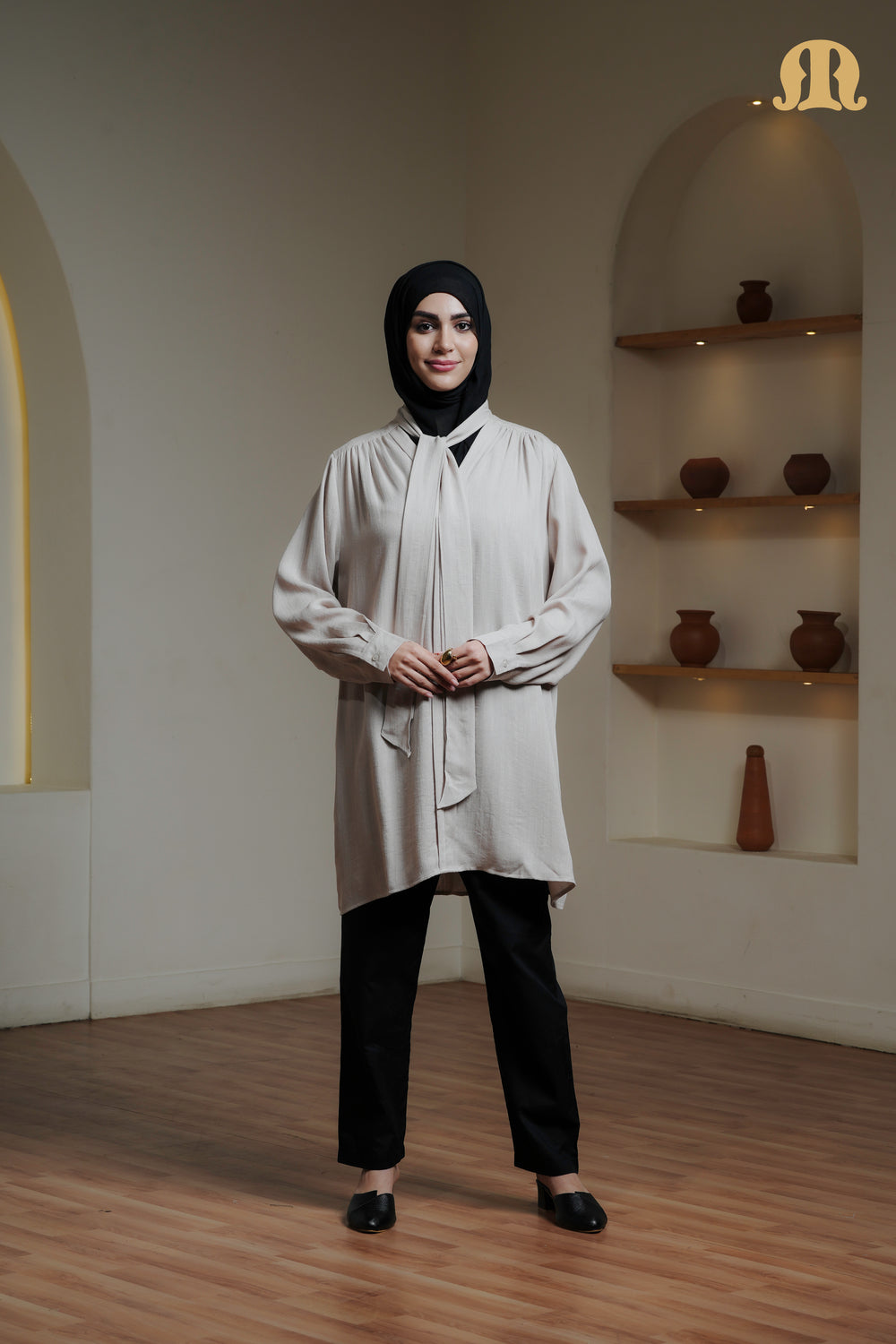 NIVA TUNIC NAVY BEIGE