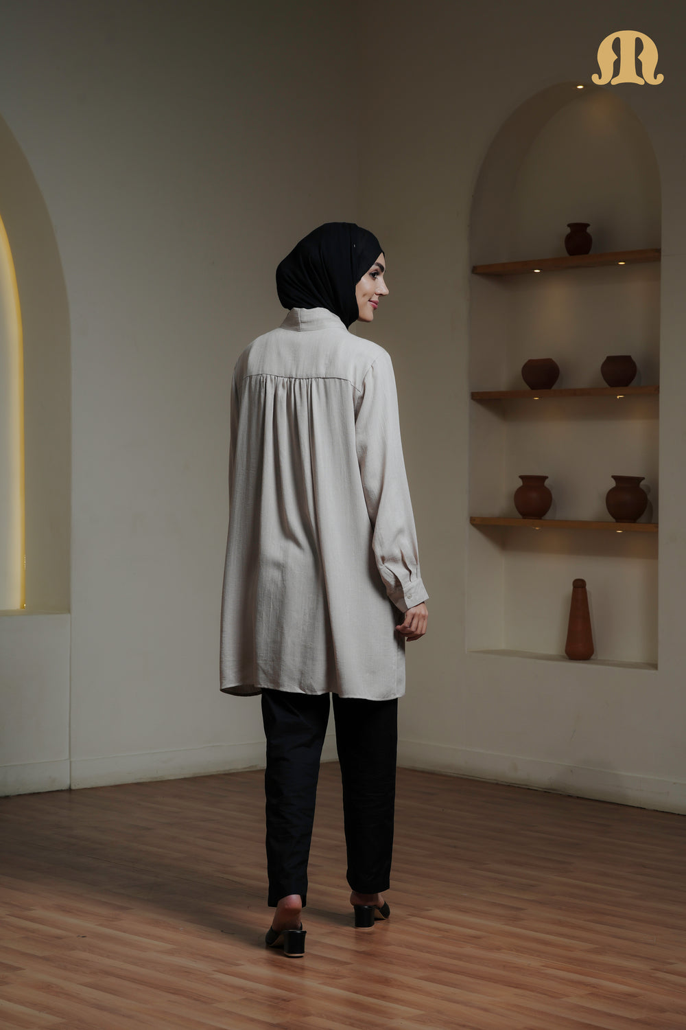 NIVA TUNIC NAVY BEIGE
