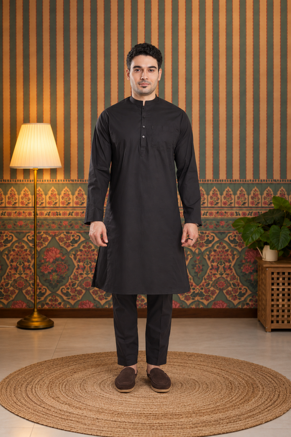 Layl Kali Kurta Black