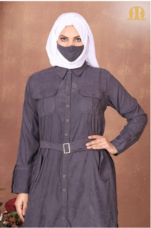 Grey Felt Tunic Women