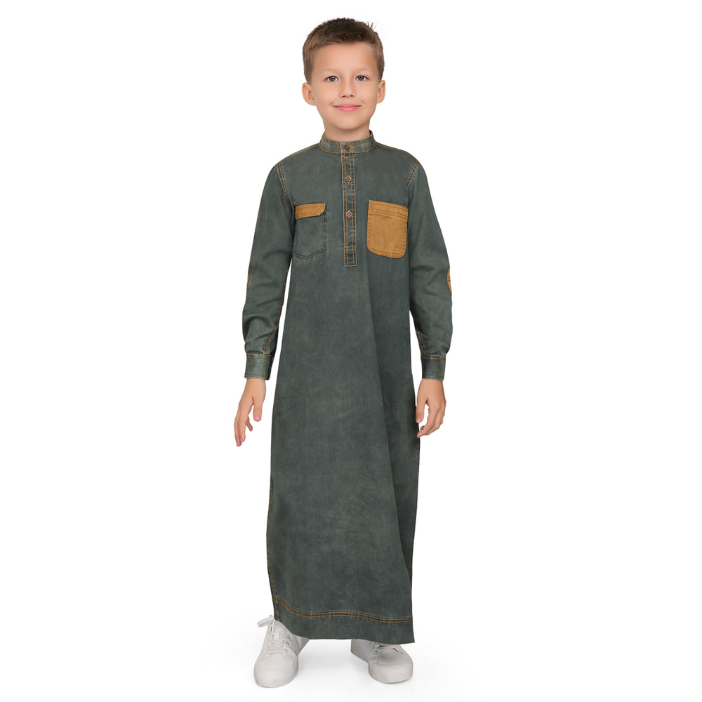 Frisch Denim Thobe for Kids