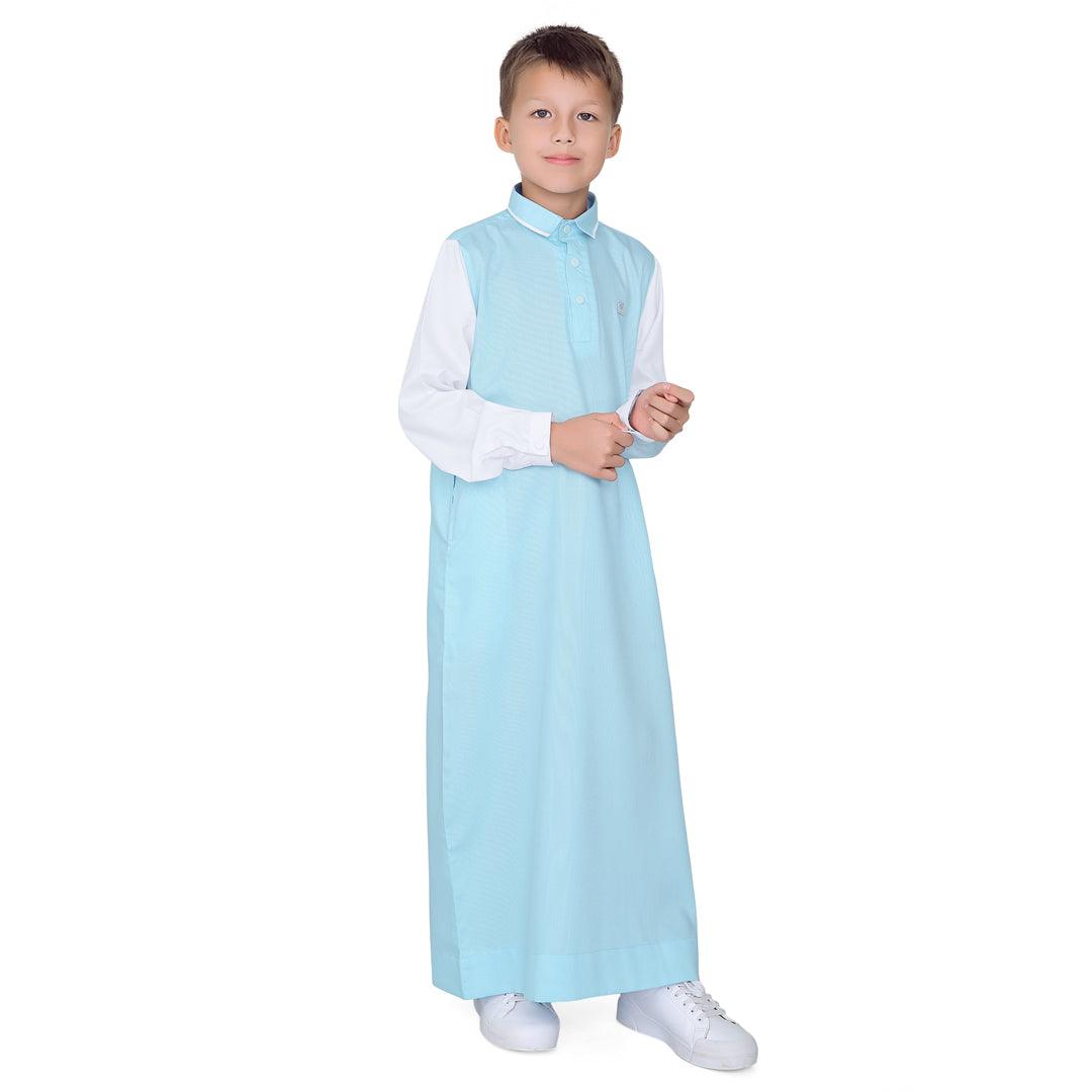 Klug Sky Blue Thobe for Kids - Mashroo