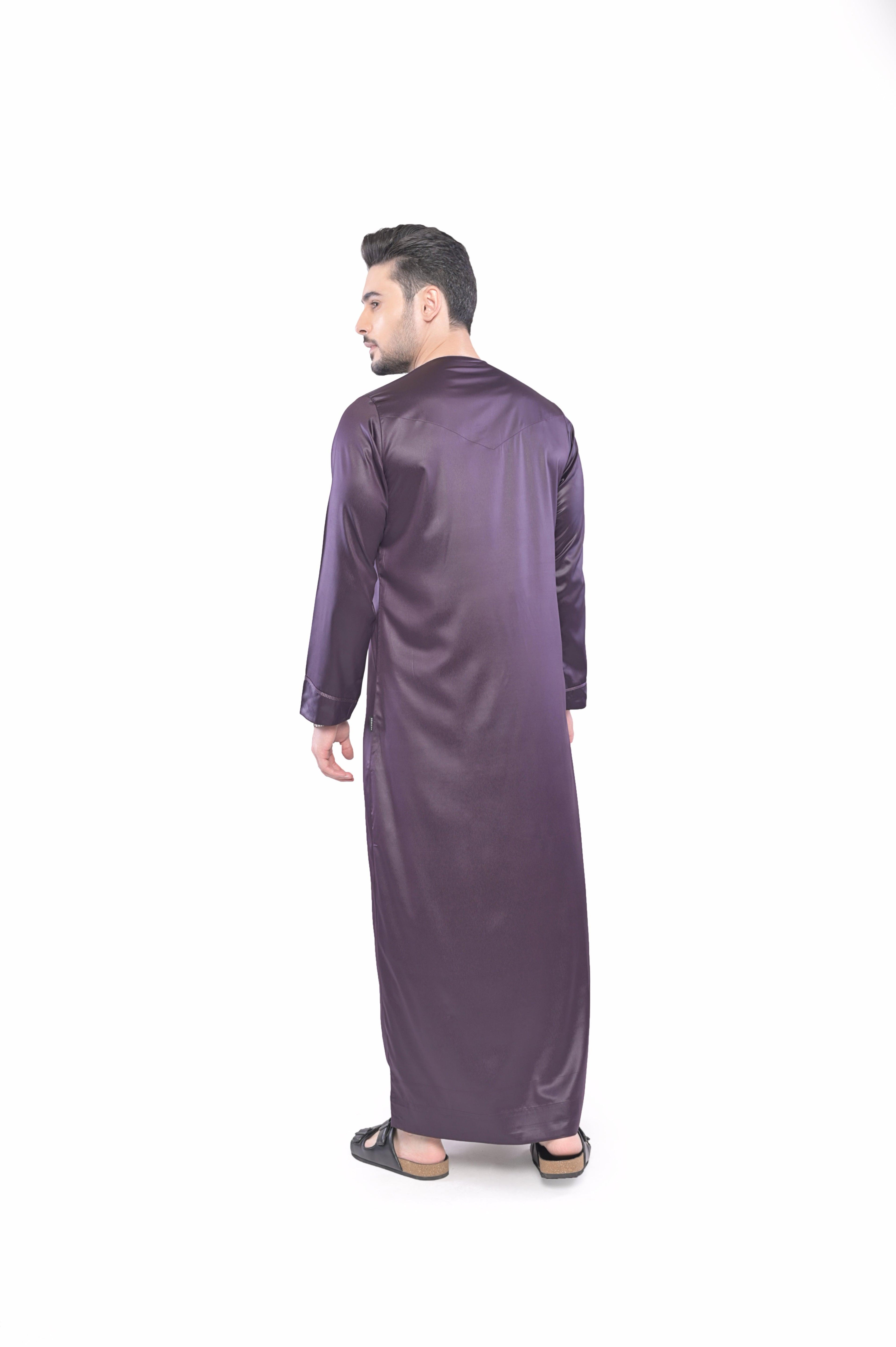 Boufal Emirati Purple Thobe Men - Mashroo